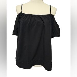 Old Navy Black Cold Shoulder Type Top Women's Size Large